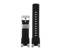 CIEMJSYNF Compatible With Casio Immortal Bird MTG-B2000 Silicone Watchband Mtg B2000 Sport Rubber Men's Strap Modify Connector Bracelet Accessories(Black steel buckle)
