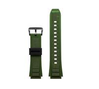 CIEMJSYNF Compatible With Casio MWA-300H MWA-100H MWD-100H Series Resin Silicone Rubber Watch Strap Men's Accessories Replacement Band(Green)
