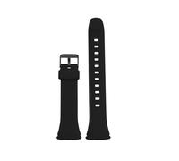 CIEMJSYNF Compatible With Casio WAVE CEPTOR WVA-M640/M650/WVQ-M410 Waterproof Resin Silicone Watch Band Strap Black Replacement Accessories(Black-Black)