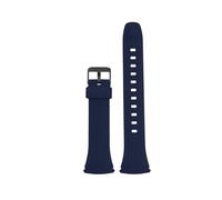 CIEMJSYNF Compatible With Casio WAVE CEPTOR WVA-M640/M650/WVQ-M410 Waterproof Resin Silicone Watch Band Strap Black Replacement Accessories(Blue-Black)