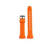 CIEMJSYNF Compatible With Casio WAVE CEPTOR WVA-M640/M650/WVQ-M410 Waterproof Resin Silicone Watch Band Strap Black Replacement Accessories(Orange-Black)
