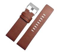 CIEMJSYNF Compatible With Diesel Leather Watch Strap DZ7332 DZ7314 DZ7311 Men Wrist Band Watchband Accessories 26MM 28MM 30MM 32M(Light brown steel,30mm)
