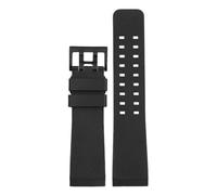 CIEMJSYNF Compatible With Hamilton H78505330 Khaki Navy Deep Dive Creed Series H78535380 Silicone Watch Strap(Black - Black)