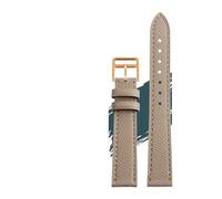 CIEMJSYNF Compatible With Hermes H Leather Watchband HOUR Series Square Dial Thin Orange Comfortable Soft Cowhide Watch Strap 14 16 18mm(Grey rose gold,14mm)