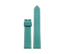 CIEMJSYNF Compatible With Hermès Hhour, The Hhour Watch Strap Leather Hermès Orange, Gold Brown And Elephant Gray Watchband(Green White,18mm)