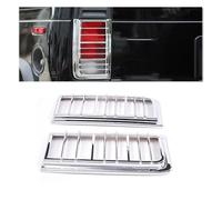 CIEMJSYNF Compatible With HUMMER H2 2003-09 Rear Bumper Tail Light Cover Trim Back Lamp Protection Frame ABS Carbon Fiber Pattern Accessories(Style 5)