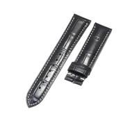 CIEMJSYNF Compatible With Longines Master Collection Leather Watchband Butterfly Clasp Quick-Release System Design For Easy Fit 18/19/20/21mm(Black-No Buckle,22mm)