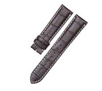 CIEMJSYNF Compatible With Longines Watch Men's 20mm Leather Strap Black Brown Accessories Calf Leather(DARK BROWN,21mm)