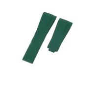 CIEMJSYNF Compatible With Rolex Silicone Watch Accessories GMT Black Submariner Green Submariner Curved Interface Watch Strap 20 21mm(Green-No Buckle,21mm)
