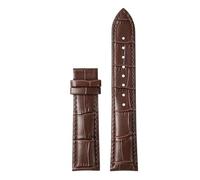 CIEMJSYNF Compatible With Tissot 1853 Durol T099 Cowhide Leather Watch Strap T099407 T099207A Men's Women's Bracelet Black Brown Watchband(Brown-no clasp,16mm)