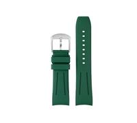 CIEMJSYNF Compatible With Tissot Rubber Strap 1853 Starfish Diving T120 Speed Dare T125 T120417A Fluorine Soft Chain Men's 22mm(A-Green Silver,20mm-width)