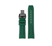 CIEMJSYNF Compatible With Tissot Rubber Strap 1853 Starfish Diving T120 Speed Dare T125 T120417A Fluorine Soft Chain Men's 22mm(B-Green Black,22mm-width)
