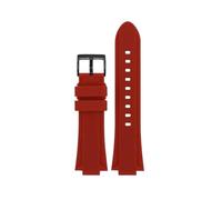 CIEMJSYNF Convex Silicone Bracelet Compatible With CASIO GST-B400 GST-B200 Series Rubber Watchband Accessories Watch Strap 24 * 14mm 24 * 16mm(Red black pin,For GST-B200)