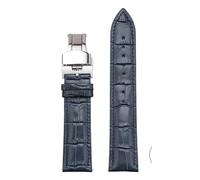 CIEMJSYNF Cowhide Leather Strap Compatible With Tissot Quick Release Universal Watch Band 12 13 14 15 16 17 18 19 20 21 22 23 24 26mm(Royal blue 02,17mm)