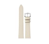CIEMJSYNF Cowhide Watch Strap Compatible With Cartier SOLO London e 14 16 18 20mm Black Brown White Gray Men Women's Watchband Quick Release(White-S pin,20mm)