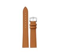 CIEMJSYNF Cowhide Watch Strap Compatible With Cartier SOLO London e 14 16 18 20mm Black Brown White Gray Men Women's Watchband Quick Release(Brown-S pin,16mm)