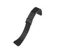 CIEMJSYNF Fine Steel Watchband Compatible With CASIO A158/A159/A168/A169/B650 AQ230/700 A158W A168 Classic AE-1200 Silver Black Metal Strap(Black B)