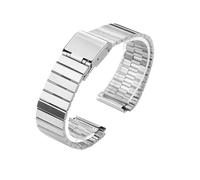 CIEMJSYNF Fine Steel Watchband Compatible With CASIO A158/A159/A168/A169/B650 AQ230/700 A158W A168 Classic AE-1200 Silver Black Metal Strap(Silver C)