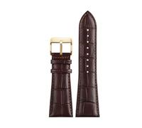 CIEMJSYNF Large Leather Watch Strap Compatible With Diesel Panerai Compatible With Armani P2/PS1 Men‘s Band Butterfly Buckle Wrist(Brown gold,23mm)