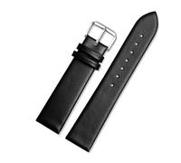 CIEMJSYNF Leather Watch Strap Compatible With Casio 3744 MTP Strap MTP-M305 1183 V006 V001 Square Moon Leather Strap 20mm Black Brown Tool(Black silver)