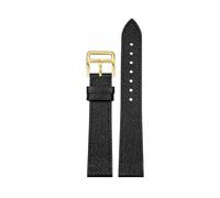 CIEMJSYNF Leather Watch Strap Of The Watch Is Compatible With Hermes 14/16/18/20mm Fashionable Comfortable Soft Cowhide Bracelet(Black-gold,16mm)