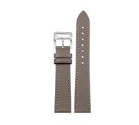 CIEMJSYNF Leather Watch Strap Of The Watch Is Compatible With Hermes 14/16/18/20mm Fashionable Comfortable Soft Cowhide Bracelet(Grey-Silver,16mm)