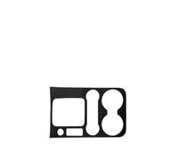 CIEMJSYNF Lhd Car Interior Carbon Fiber Gear Shift Water Cup Holder Panel Decoration Sticker Compatible With Touareg 2011-2018(A)