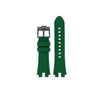CIEMJSYNF Modified Silicone Watch Band Compatible With Casio PROTREK PRW-3100 PRW-6000 6100 PRW-3000 PRG-300 PRG-330 Soft Men's Strap(Green bk)