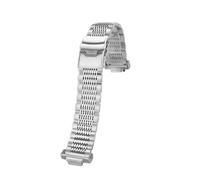 CIEMJSYNF Modified Stainless Steel Watch Band Strap Compatible With Casio GBX-100 GBA-800 GMA-B800 810 GBD-800 GA-800 Metal Bracelet Black(3110-silver)