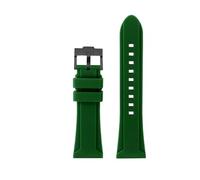 CIEMJSYNF Premium Silicone Watch Band Compatible With Diesel DZ4318/4323/4283/7357 - Waterproof Soft Rubber Strap Replacement Large Size(A-Green black,26mm)