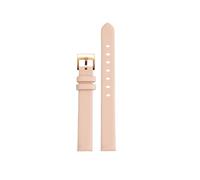 CIEMJSYNF Quick Fashion Women's Watch Strap Compatible With Fossil Compatible With TISSOT Compatible With Citizen Ladies Soft Cowhide Watchband(Pink-rose gold,Width 14mm)