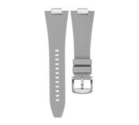 CIEMJSYNF Quick Release 27mm Silicone Watch Strap Compatible With Tissot PRX T137.407 T137.410 Fluorine Rubber Watchband Men's Bracelet(Grey)