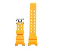 CIEMJSYNF Replacement Strap Compatible With Casio GPR-H1000 Maoren The Third Generation Men's Sport Waterproof Bracelet Rubber Watchband(Yellow-silver)