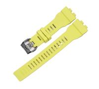 CIEMJSYNF Resin Strap Compatible With Casio GBA800 GBD800 Mens Sport Waterproof Rubber Watchband Watch Accessories(Yellow,GBD800)