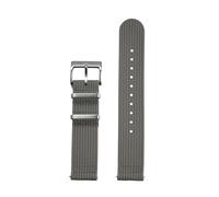 CIEMJSYNF Sailcloth Nylon Ribbed Strap 18mm 20mm 22mm Design Quick Release Ribbed Nylon Watch Bands(Grey,22mm)