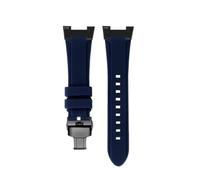 CIEMJSYNF Silicone Watch Band Compatible With Casio 5480 PROTREK Series PRW7000 PRW-7000FC PRW-7000 Waterproof Strap Men's Bracelet Wristband(B blue black)