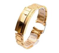 CIEMJSYNF Solid Stainless Steel 20mm 21mm Watch Band Compatible With Rolex Oyster Perpetual Datejust DAYTONA SUBMARINER Luxury Bracelet Strap(All Gold,21mm)