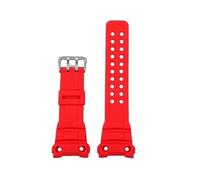 CIEMJSYNF Special Interface Silicone Watch Strap Compatible With Casio Navigation Master 5371 GWN-1000/GWN-1000B Series Bracelet(Red)