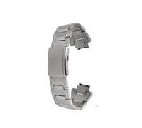 CIEMJSYNF Strap Compatible With Mtg B3000 Modified Strap Casio Mtgb3000 Dragon Scale Pattern High-grade Resin Silicone Strap(Silvery metal strap)