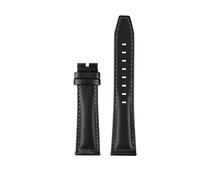 CIEMJSYNF Style Watch Strap Compatible With Longines Sports Series L3.810/L3.820 The Pilot Watch Men's Leather Watchband 21x18mm 22x18mm(Black NO,22mm)