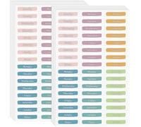 CIEMODA 480 Pcs Multicolor Day of The Week & Notes Planning Stickers, 10 Sheets, Sticker Decals for Smooth Surfaces, Indoor Use, Scrapbook