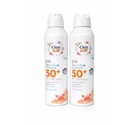 Cien Kids Sunscreen Spray SPF 50+ High Protection Sun Lotion for Sensitive Skin Pack of 2 x 200ml Each | Moisturizing & Antioxidant Formula | Water-Resistant Sunblock