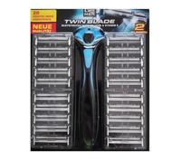 Cien MEN Twin Blade 20 Replacement Blades in New Quality, Lubricating Strips with Aloe Vera & Vitamin E