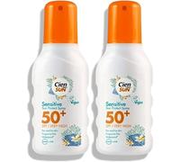 Cien Sun Sensitive Protection Spray SPF 50+ Pack of 2 x 200ml Each - Vegan, Fragrance-Free Sunscreen Mist, Water-Resistant UVA/UVB Defence for Delicate Skin