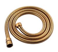 CIENCIA Stainless Steel Shower Hose, 1.5m Handheld Shower Head Hose with Brass Nut for Bathroom, Titanium Gold, FHA018J