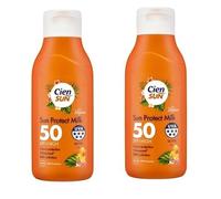 CienSun Protect Milk 50 SPF Instant Protection Waterproof 24hrs Hydration-200ml (pack of 2)