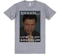 cier Listen to Jeff Goldblum T Shirt Grey L