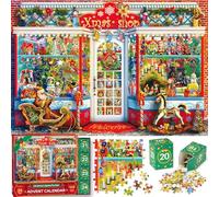 Ciesa Advent Calendar 2025 Jigsaw Puzzle - Christmas Emporium, 24 Parts - 1008 Pieces Puzzles Countdown, Christmas Gifts for Adults and Kids, Home Decoration 27.5in x 19.7in