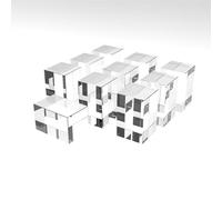 Ciezeical K9 Cube Crystal Blank Blocks 10 Packs 50x50x80mm Size Designed Specifically for 3D Laser Engraving for DIY and Making Gifts Transparent Glass Brick