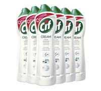 Cif Original Cream Cleaner multipurpose surface cleaner with 100% natural cleaning particles removes 100% of the toughest dirt 8x 500 ml